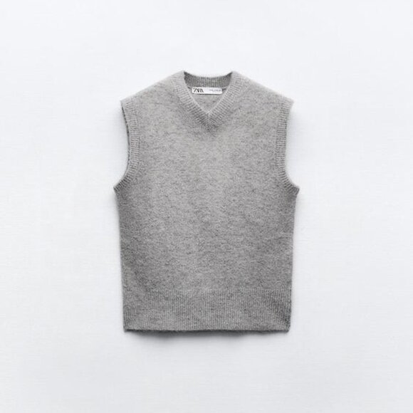 ZARA SOFT KNIT VEST - Picture 6 of 7